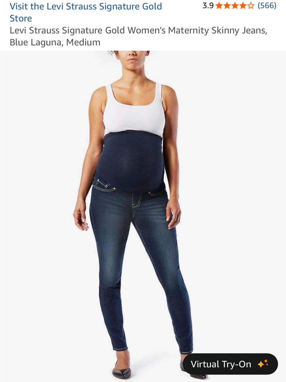 Maternity Bundle - 3 Skinny Jeans and 1 Short- Blue